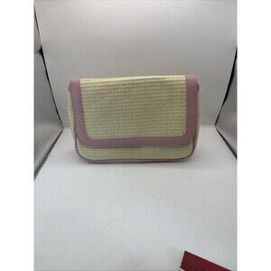 NEW 2025 Lancome Straw pink Cosmetic bag 10”x6.5”